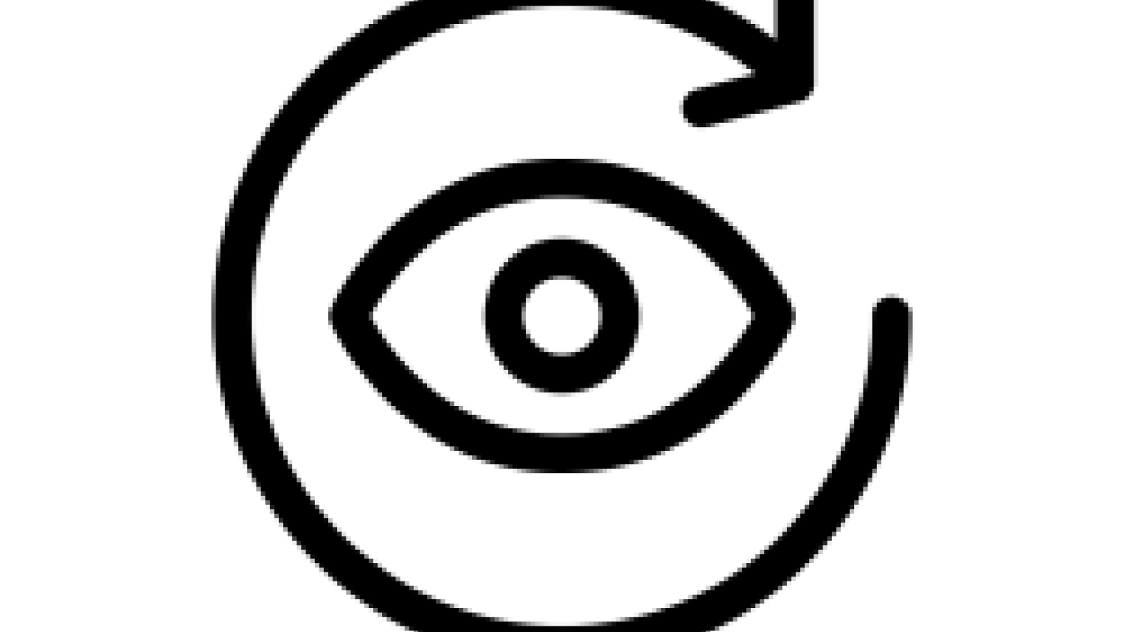 A circle around an eye