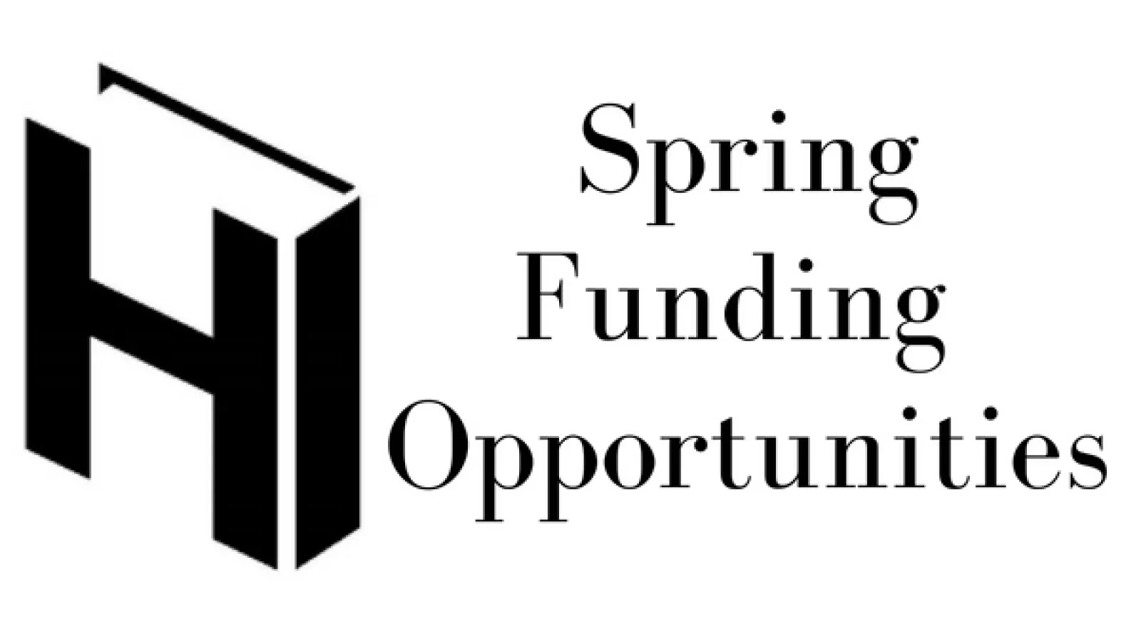Humanities Institute Logo with Spring Funding Opportunities