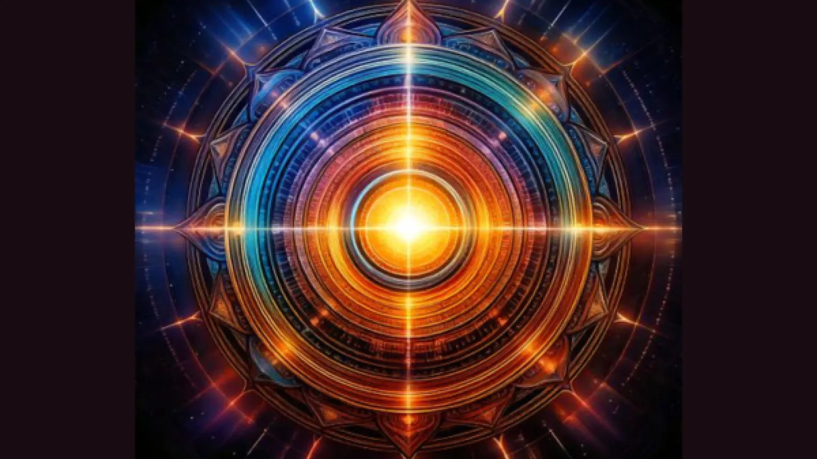 Multi colored glowing orb 