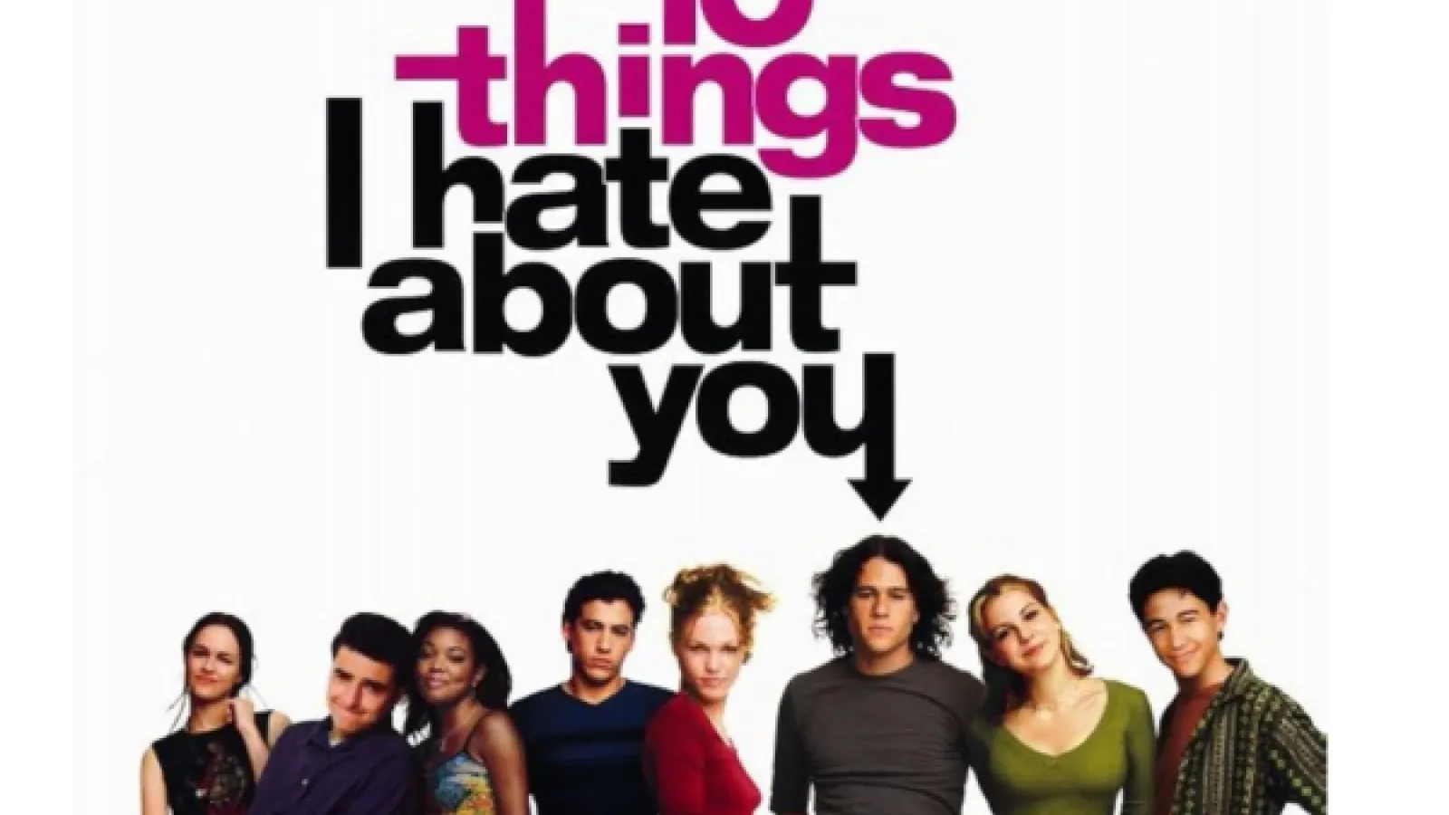 Young adults standing together and posing for movie poster