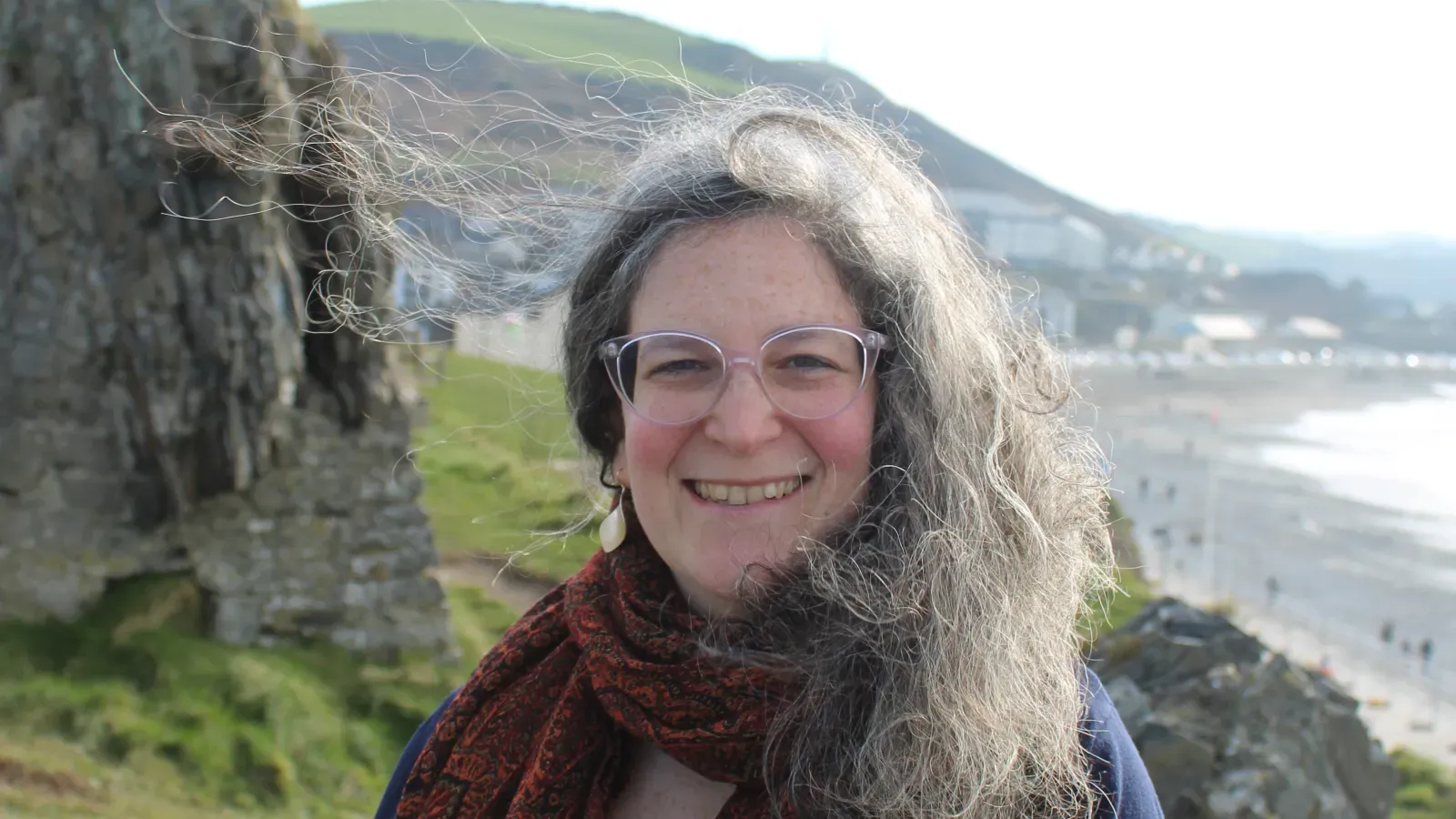 Aviva Guttmann on Coast of Wales