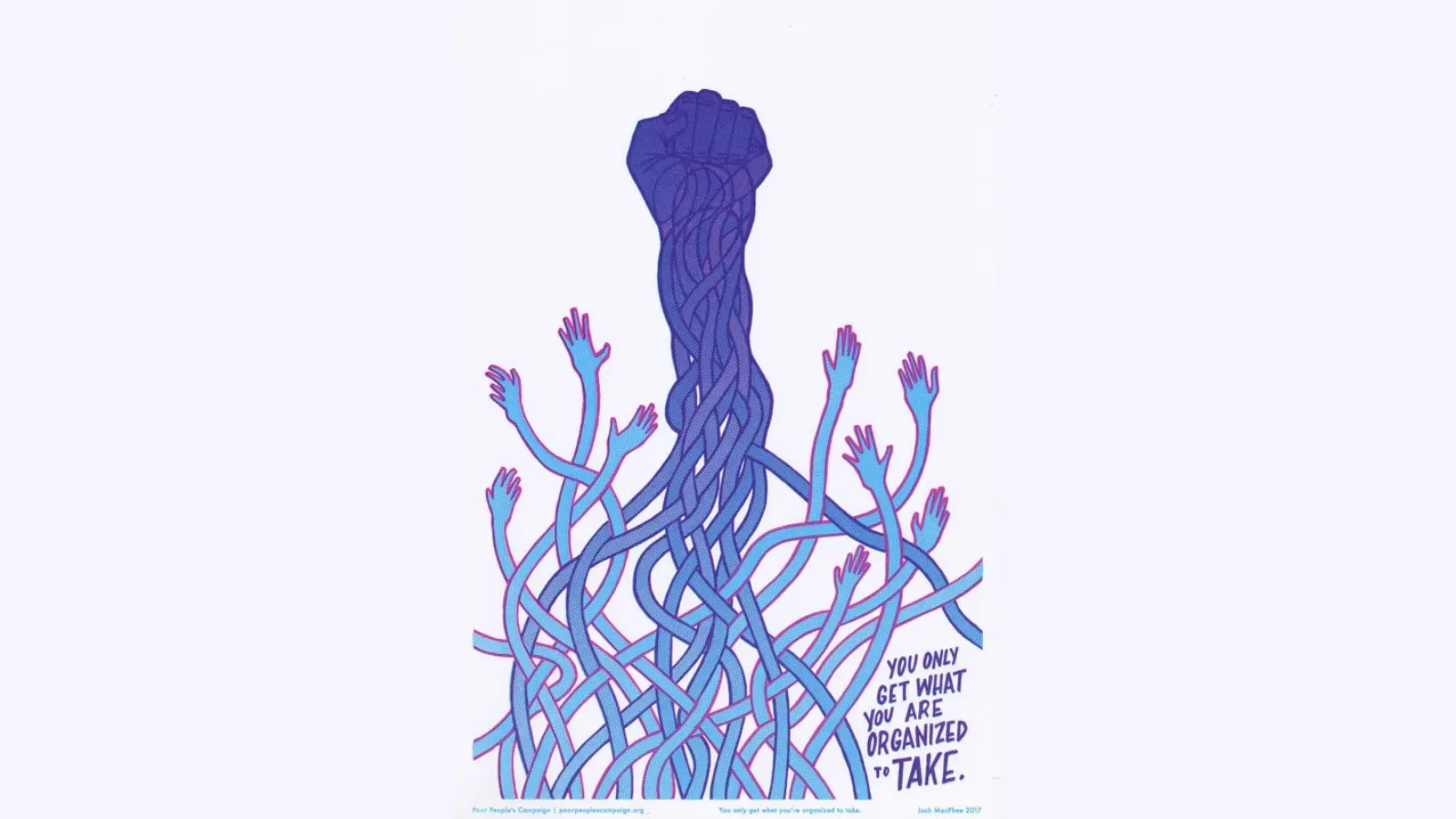 Artwork with text that reads "You only get what you are organized to take"