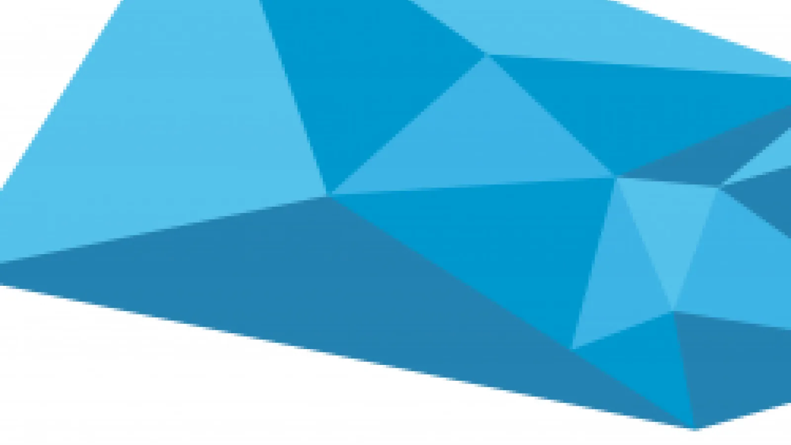 A faceted blue shape with Humanities Without Borders
