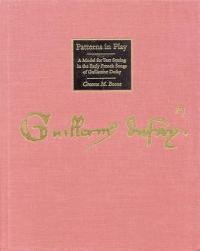 pink cover with the signature of Guillaume Dufay in gold script