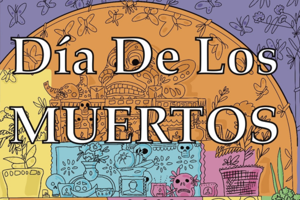 Colorful Day of the Dead altar