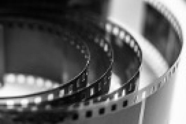 Black and white photo of film