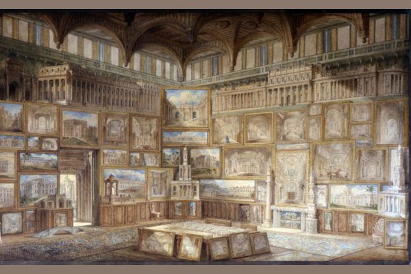 Interior of a library