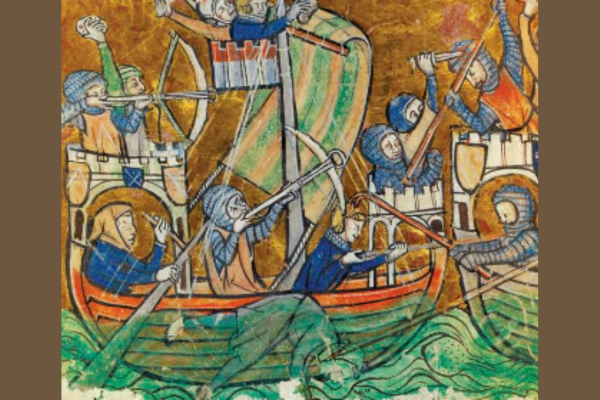 Medieval artistic depiction of a naval battle