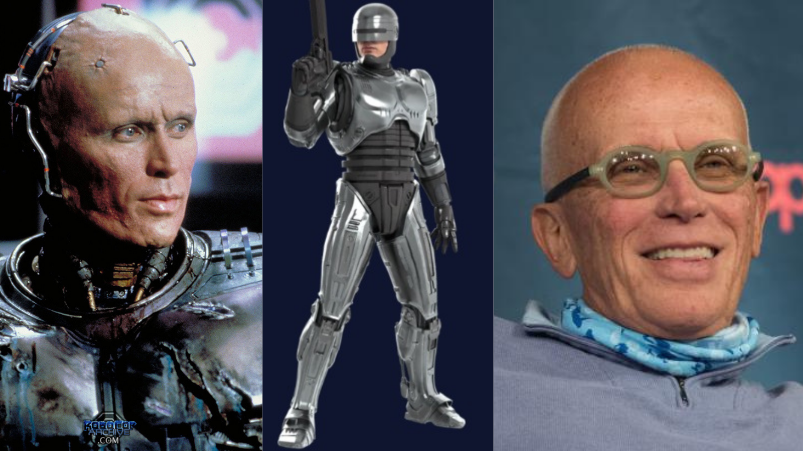 robocop headshot, robocop body and Peter Weller