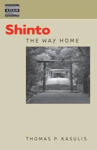 Tan cover with a black and white image of a Japanese bridge