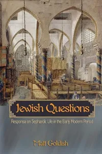 paining of men inside a synagogue