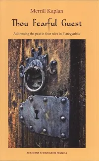 Orange cover with an image of an old door and lock