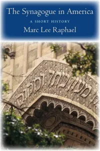 Blue Book Cover: The Synagogue in America