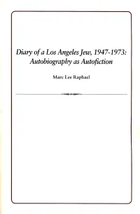 White Book Cover: Diary of a Los Angeles Jew